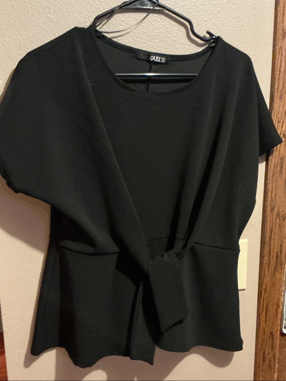 Black Knot-Front Women’s Dress